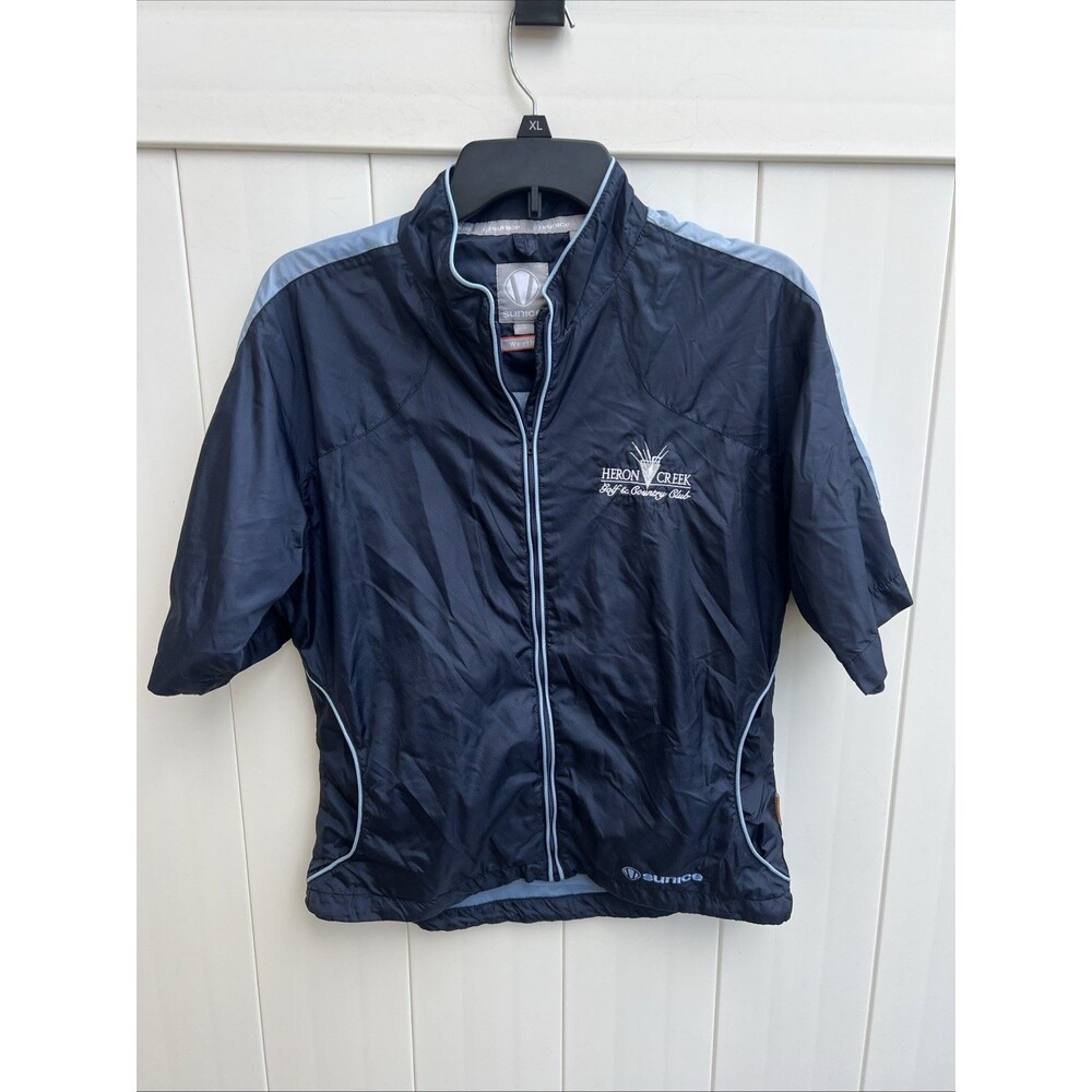 Sunice Weather Golf Jacket Size Small Short Sleeve Full Zip Nylon Shell